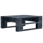 Set Divani in Pallet con Cuscini 6 pz in Pino Impregnato Nero