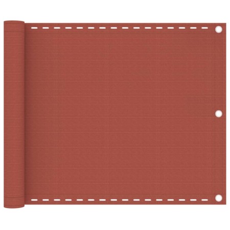 Paravento da Balcone Terracotta 75x600 cm in HDPE
