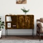 Credenza Rovere Fumo 100x40x79,5 cm in Legno Multistrato