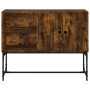 Credenza Rovere Fumo 100x40x79,5 cm in Legno Multistrato