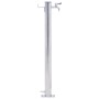 Colonna d'Acqua da Giardino 80 cm Acciaio Inox Rotonda