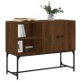 Credenza Rovere Marrone 100x40x79,5 cm in Legno Multistrato