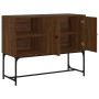 Credenza Rovere Marrone 100x40x79,5 cm in Legno Multistrato