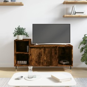 Mobile TV Rovere Fumo 100x35x55 cm in Legno Multistrato