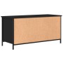 Mobile Porta TV Nero 100x40x50 cm in Legno Multistrato