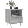 Comodini 2pz Grigio Sonoma 40x35x50 cm in Legno Multistrato