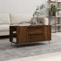 Tavolino Salotto Rovere Marrone 102x44,5x50cm Legno Multistrato