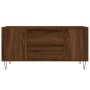 Tavolino Salotto Rovere Marrone 102x44,5x50cm Legno Multistrato