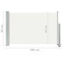 Tenda Laterale Retrattile per Patio 60x300 cm Crema