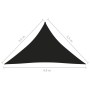 Parasole a Vela Oxford Triangolare 3,5x3,5x4,9 m Nero