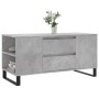 Tavolino Salotto Grigio Cemento 102x44,5x50cm Legno Multistrato