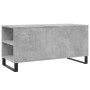 Tavolino Salotto Grigio Cemento 102x44,5x50cm Legno Multistrato