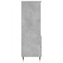 Credenza Grigio Cemento 40x36x110 cm in Legno Multistrato