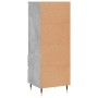 Credenza Grigio Cemento 40x36x110 cm in Legno Multistrato