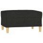 Poggiapiedi Nero 70x55x41 cm in Tessuto