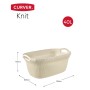 Curver Cesto Portabiancheria Knit 40 L Bianco Crema