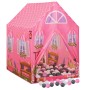 Tenda da Gioco per Bambini Rosa con 250 Palline 69x94x104 cm