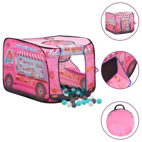 Tenda da Gioco per Bambini Rosa con 250 Palline 70x112x70 cm