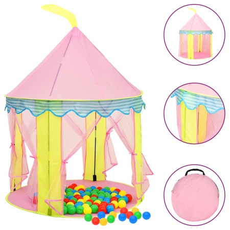 Tenda da Gioco per Bambini Rosa 100x100x127 cm