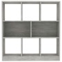 Libreria Grigio Cemento 97,5x29,5x100 cm in Legno Multistrato