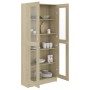 Armadietto Vetrina Rovere Sonoma 82,5x30,5x185,5 cm Multistrato