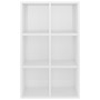 Libreria/Credenza Bianco Lucido 66x30x98 cm Legno Multistrato