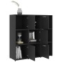 Libreria Grigia 90x30x90 cm in Legno Multistrato