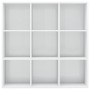 Libreria Bianco Lucido 98x29x97,5 cm in Legno Multistrato