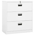 Armadio Classificatore Bianco 90x46x103 cm in Acciaio