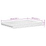 Materasso in Schiuma Bianco 140x190 cm Durezza H2 H3