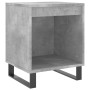 Comodini 2pz Grigio Cemento 40x35x50 cm in Legno Multistrato