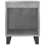 Comodini 2pz Grigio Cemento 40x35x50 cm in Legno Multistrato