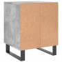 Comodini 2pz Grigio Cemento 40x35x50 cm in Legno Multistrato