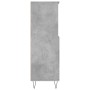 Credenza Grigio Cemento 60x36x110 cm in Legno Multistrato