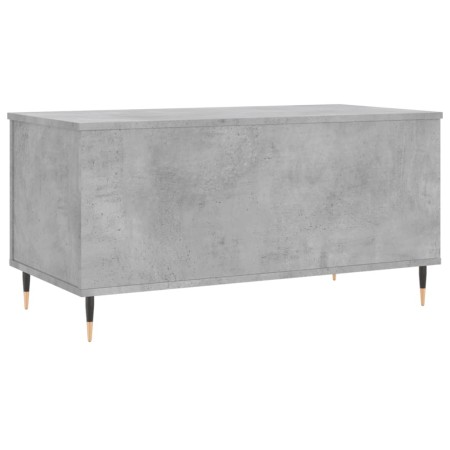 Tavolino Salotto Grigio Cemento 90x44,5x45 cm Legno Multistrato