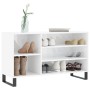 Scarpiera Bianco Lucido 102x36x60 cm in Legno Multistrato