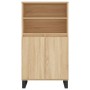 Credenza Rovere Sonoma 60x36x110 cm in Legno Multistrato