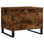 Tavolino da Salotto Rovere Fumo 60x44,5x45 cm Legno Multistrato