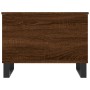 Tavolino Salotto Rovere Marrone 60x44,5x45 cm Legno Multistrato