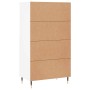 vidaXl Credenza Alta Bianca 60x36x110 cm in Legno Multistrato