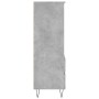 Credenza Grigio Cemento 40x36x110 cm in Legno Multistrato