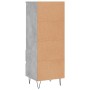 Credenza Grigio Cemento 40x36x110 cm in Legno Multistrato