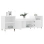 Mobile Porta TV Bianco 160x35x55 cm in Legno Multistrato