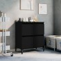 Credenza Nero 60x35x70 cm in Legno Multistrato