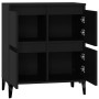 Credenza Nero 60x35x70 cm in Legno Multistrato