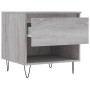 Tavolini Salotto 2pz Grigio Sonoma 50x46x50cm Legno Multistrato