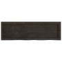 Ripiano Marrone Scuro 100x30x(2-4) cm Massello Rovere Trattato