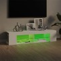 Mobile Porta TV con Luci LED Bianco 135x39x30 cm