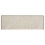 Tappeti Autoadesivi Scale Aspetto Sisal 15 pz 65x21x4 cm Beige