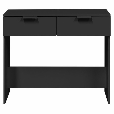 Tavolino Consolle Nero 90x36x75 cm in Legno Multistrato